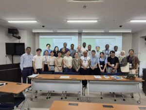 Group photo with undergraduate and graduate students from various campuses and the faculty members.