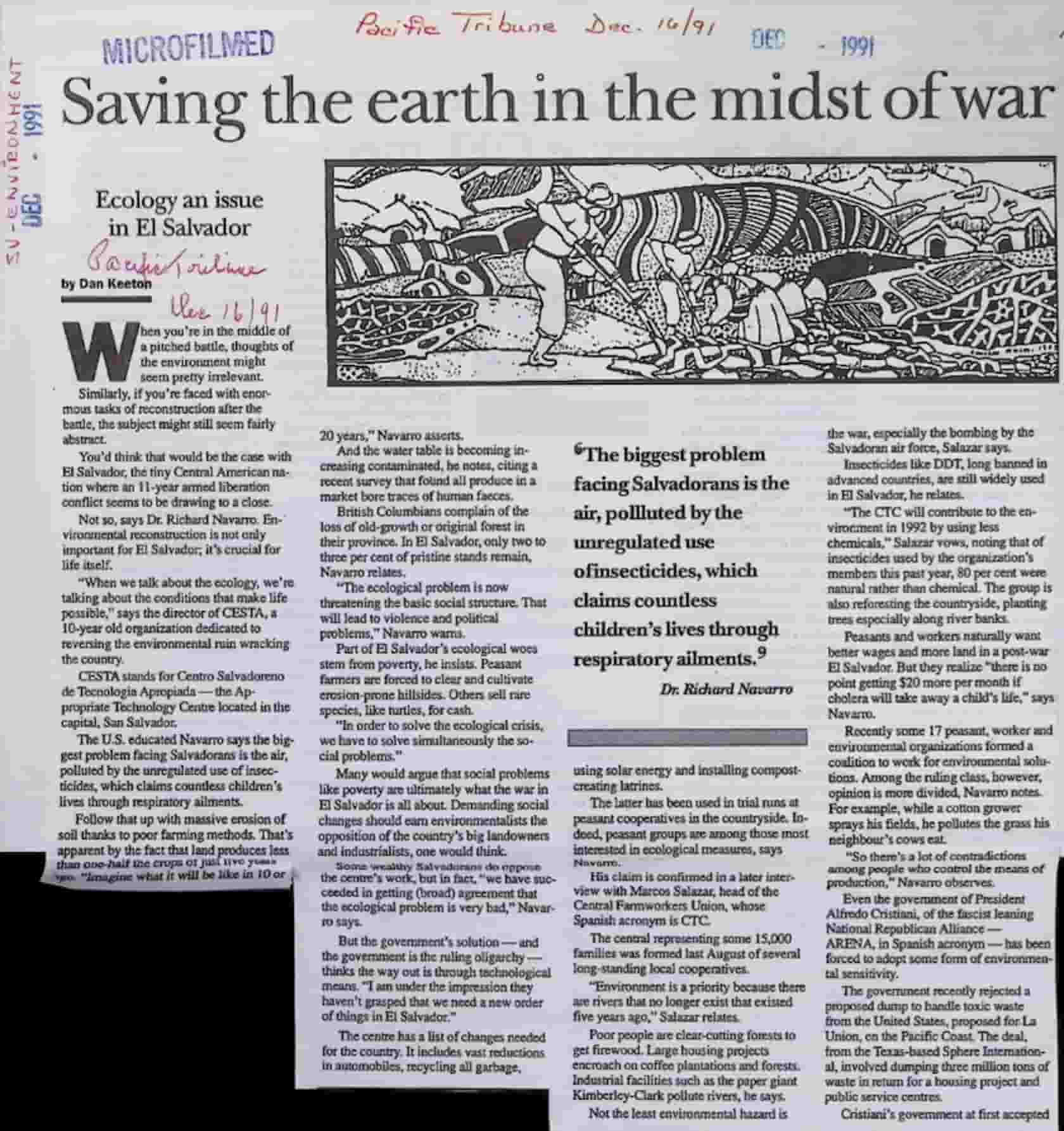 Courtesy of the People’s Voice (formerly the Pacific Tribune) and York University’s Centre for Research on Latin America and the Caribbean archive.